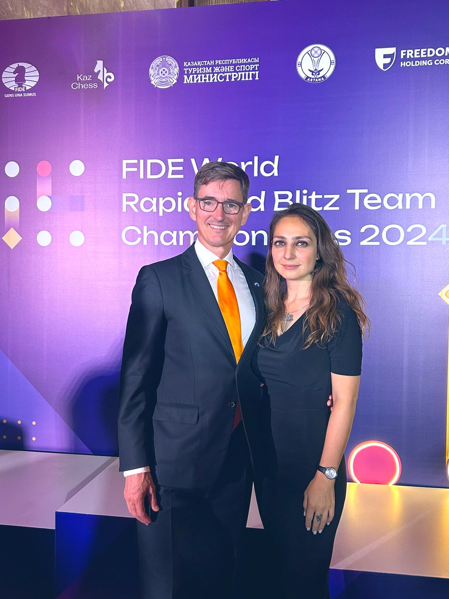 Great to meet 🇳🇱 <a href="/jordenvforeest/">Jorden van Foreest</a> as well as his team mate 🇦🇲 #HaykMartirosyan <a href="/ArmeniaChess/">chess Armenia</a> at marvelous closing ceremony of Blitz and Rapid <a href="/FIDE_chess/">International Chess Federation</a> ♟️ tournament in 🇰🇿 #Astana <a href="/NLinKazakhstan/">Embassy of the Netherlands in Kazakhstan</a>