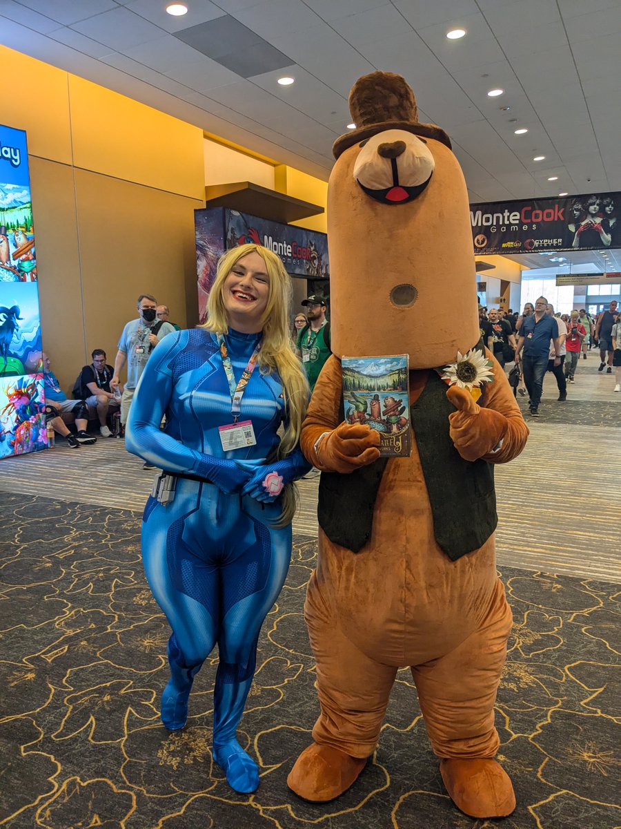 docseraph's tweet image. My Thursday #GenCon2024 cosplay was Zero Suit Samus from #metroid I had such an awesome time! The suit was made by @braekor