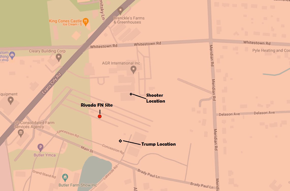 declanganley's tweet photo. I had my engineering team retrieve the detailed (2016) coverage map for the coverage @RivadaNetworks had built in for its proposed FirstNet public safety communications network. The one that was turned down. I asked my engineering leads to show me what coverage had been planned for Butler PA, the site of the assassination attempt. And there it is, a full Rivada ruthless preemption interoperable site with 5 bars plus of coverage within 100 meters of where Fmr President Trump stood. Closer even than the shooter was. Had it been deployed, that murder and mayhem would not have been able to happen. For anyone that doubts the coverage map’s authenticity, I am willing to open it up to qualified experts to verify that this is as submitted in 2016. Furthermore, it’s not just coverage, it’s also the capability that came with that coverage and the price it was being made available at.