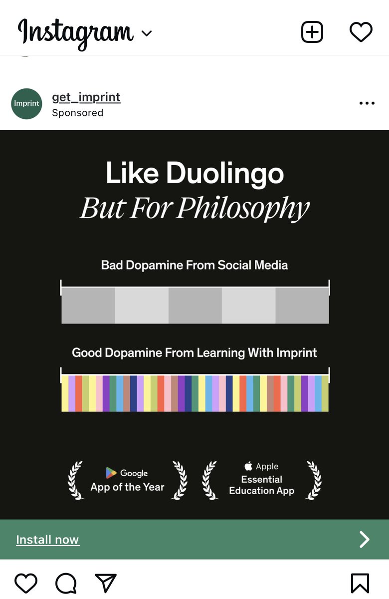 meganvanderlee's tweet photo. “bad dopamine from social media” -ad on social media https://t.co/o58tS3FdHG