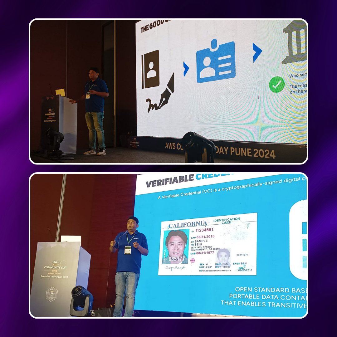 AwsPune's tweet image. The workshop on Decentralised Technologies for Secure and Ethical Data Management was conducted by Grajesh Chandra from Affinidi. 
#awscloud #awsdevelopers #awscommunityday #awsugpune #awsusergroups