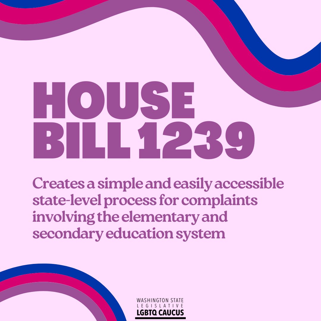 HB 1239 creates a simple &amp; easily accessible state-level process for filing complaints about the elementary &amp; secondary education system. This ensures concerns are heard &amp; addressed promptly, promoting a better &amp; more responsive educational environment for all our students.