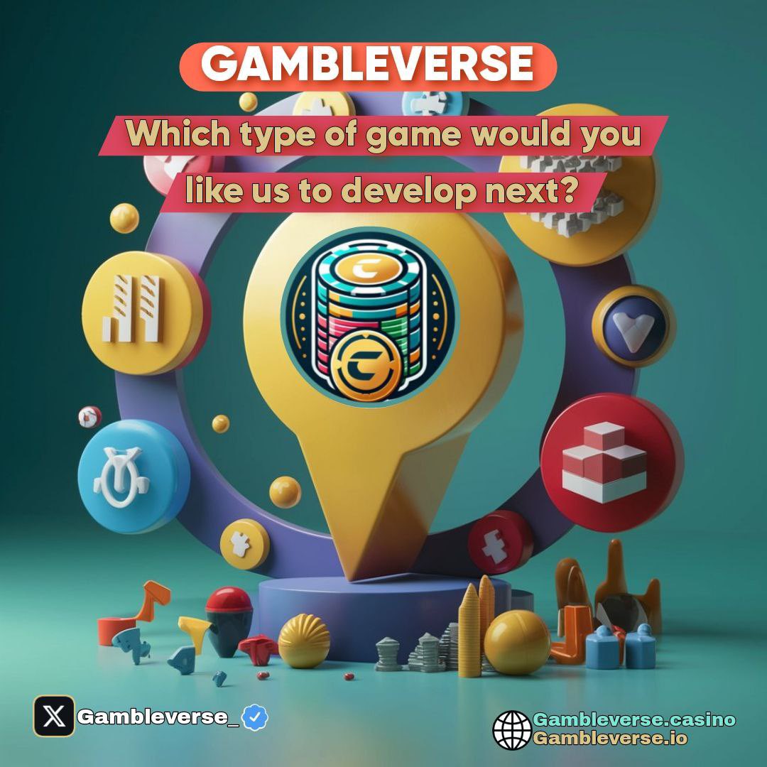 Gambleverse_'s tweet photo. 🎮 We want to hear from you! Which game would you like us to develop next for Gambleverse's Metaverse Casino? Your feedback matters! Drop your suggestions below. ⬇️ #Gambleverse #CryptoGaming #Blockchain #GamingCommunity #MetaverseCasino https://t.co/4YEJyYxgd7