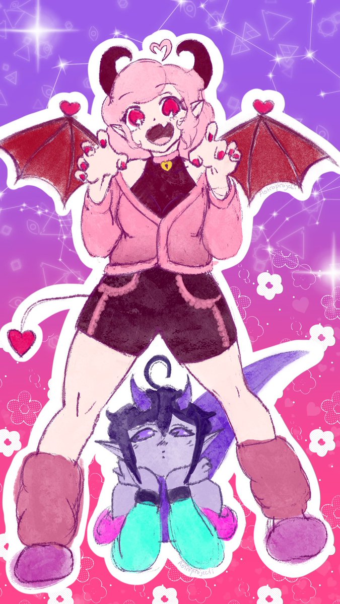 startheastro's tweet photo. Look at my last artfight of the 2024 season!🥺 It is a tradition  me and my irl friend have. We save each other for our last attacks. 

This is her persona Strawberry Devilcake 

#art #vtuber #vtuberart #StarTheArt https://t.co/oyoxmrz8gt