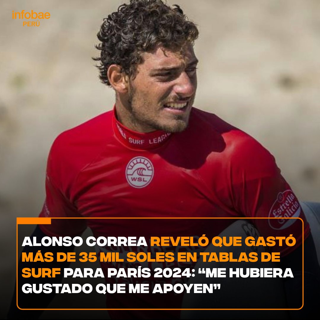 infobaeperu's tweet photo. ¡Sin apoyo del Estado! ❌  Antes de viajar a la capital francesa, Alonso Correa se mandó a hacer 12 tablas hawaianas valorizadas entre 700 a mil dólares cada una. Es decir, teniendo 800 dólares como promedio, el total es una suma aproximada de 9.600 dólares, que son más de 35 mil soles en moneda local. Desafortunadamente, para pagar este gran importe, no pudo recibir ayuda del IPD.

📌 Más información ▶️ https://t.co/nicmyIs74o