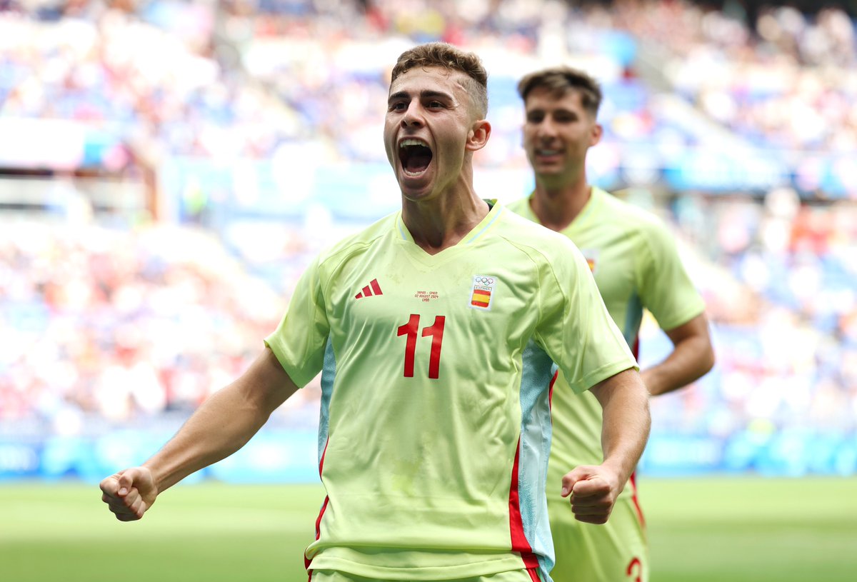 Info_Olimpica's tweet photo. 🚨 ¡¡YA SON ONCE MEDALLAS!!

⚽ ¡El fútbol ♂️ REMONTA contra Marruecos 🇲🇦 con todo el estadio de Marsella en contra y gana por 2-1 con goles de Fermín y Juanlu para meterse EN LA FINAL!

🏅 ¡Medalla asegurada y a un partido de repetir el oro de Barcelona 92! https://t.co/QwaCsniofp