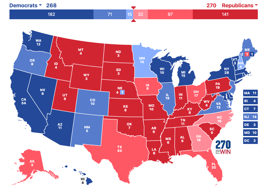 ChrisCillizza's tweet photo. Why pick Shapiro?

Harris could win NV, AZ, MI and WI and she would still LOSE to Trump if she lost PA https://t.co/mYuwW7WEIl