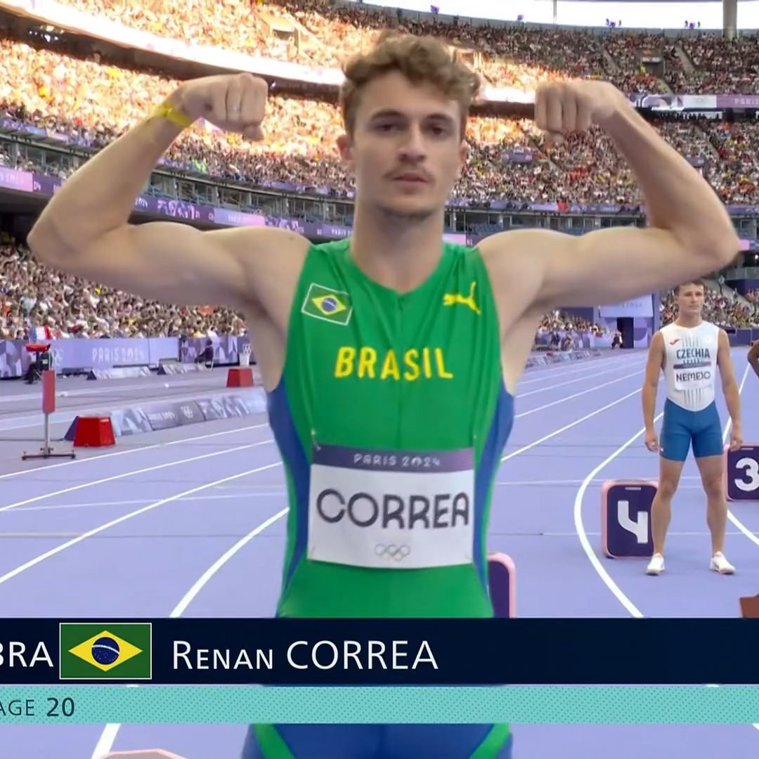 paposfut's tweet photo. O BRASILEIRO RENAN GALLINA PEGOU O 3° LUGAR E SE CLASSIFICOU PARA A SEMIFINAL DOS 200 METROS RASOS!!! 🇧🇷 https://t.co/bLN64b6ELz
