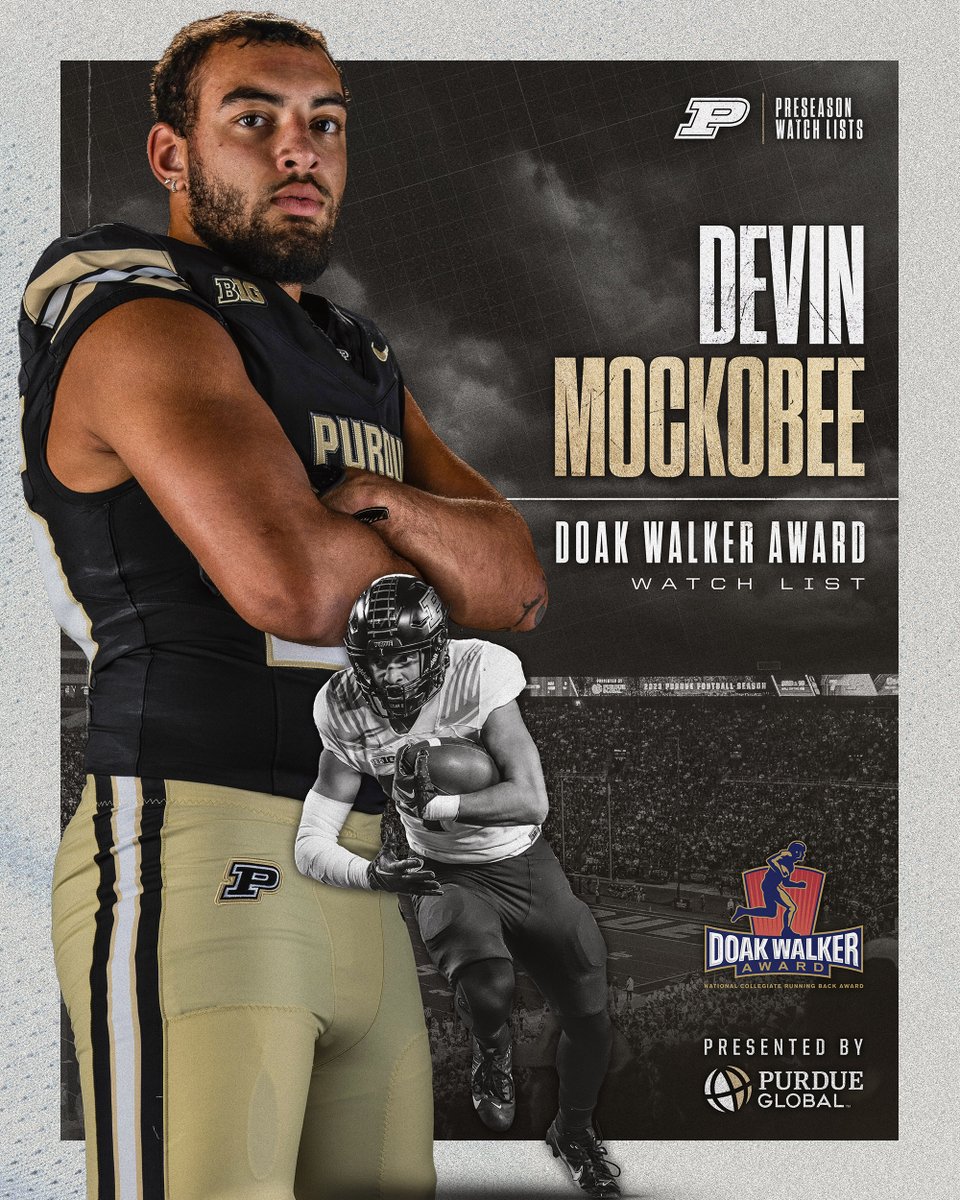 Purdue Football (@boilerfootball) on Twitter photo One of just four B1G running backs with 800 yards rushing in each of the past two seasons, <a href="/devin_mockobee/">Devin Mockobee</a> is on the watch list for the <a href="/DoakWalkerAward/">Doak Walker Award</a>, presented annually to the nation's premier running back. One of just four B1G running backs with 800 yards rushing in each of the past two seasons, <a href="/devin_mockobee/">Devin Mockobee</a> is on the watch list for the <a href="/DoakWalkerAward/">Doak Walker Award</a>, presented annually to the nation's premier running back.