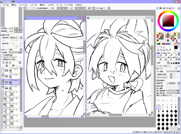 書き下ろし分のらくがき描いてる…間に合え～✍️😭 