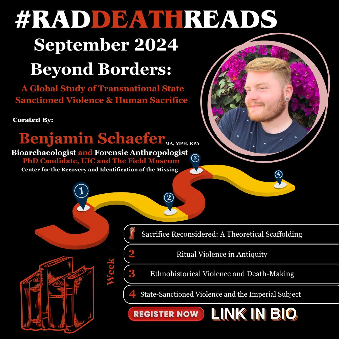 RadicalDeathStudies (@raddeathstudies) on Twitter photo π Join our August #RadDeathReads for an intellectual journey exploring human sacrifice, state-sanctioned violence, and ritual execution across time and space hosted by <a href="/irishthicc/">IrishThicc</a>! Enroll now for a transformative experience! #Sacrifice #StateViolence #HumanSacrifice π Join our August #RadDeathReads for an intellectual journey exploring human sacrifice, state-sanctioned violence, and ritual execution across time and space hosted by <a href="/irishthicc/">IrishThicc</a>! Enroll now for a transformative experience! #Sacrifice #StateViolence #HumanSacrifice