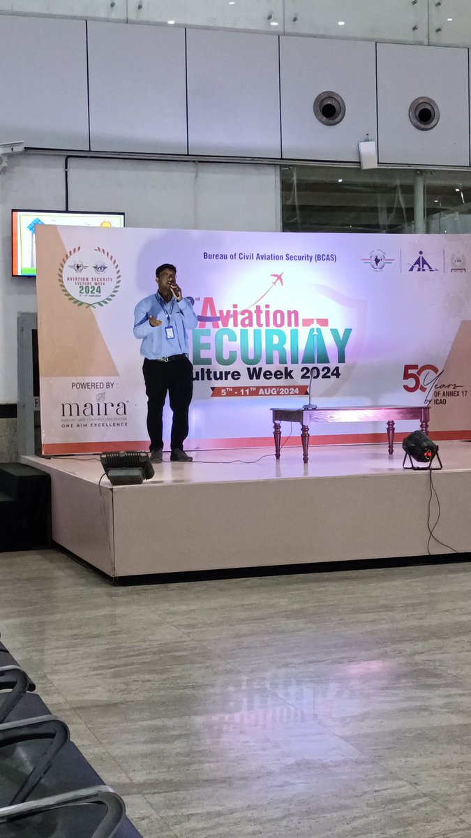aairprairport's tweet image. @aairprairport is observing Aviation Security Culture Week from 5th to 11th August 2024. Airport Director administered pledge to BCAS,AAI,CISF,Airlines &amp;amp; other airport staff marking the commencement of #ASCWeek 2024. It was followed by cake cutting, quiz &amp;amp; cultural performances.