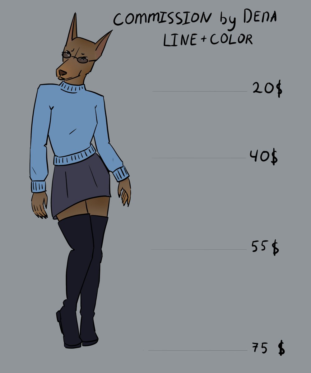 ALHcp3's tweet photo. ✨COMMISSION OPEN✨
I can also draw people and anthro
I don't draw complex backgrounds
Additional characters +100%
✍️Write in DM✍️
Могу также рисовать людей и антро
Не рисую сложные фоны
Дополнительные персонажи +100%
✍️Пишите в дм✍️ https://t.co/Op9XxFUxBq