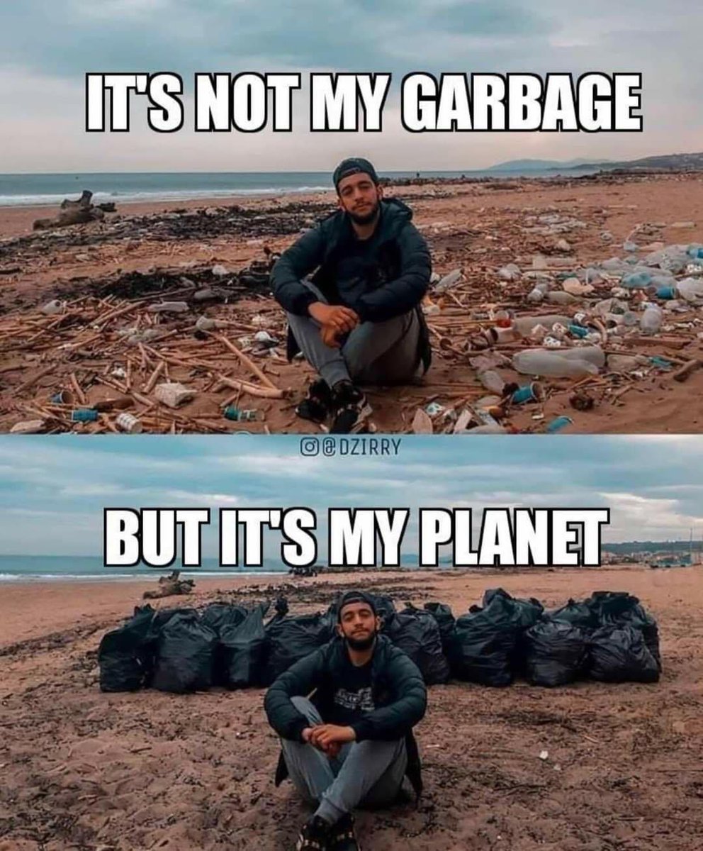 It OUR planet! Even if others are careless, doesn't mean you have to be. A big shout out to all of you out there making a difference. 

#climateaction #plasticpollution