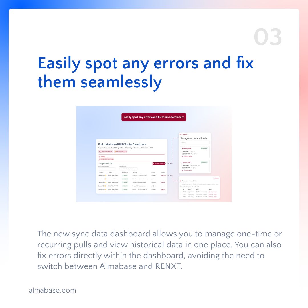 Almabase tweet media