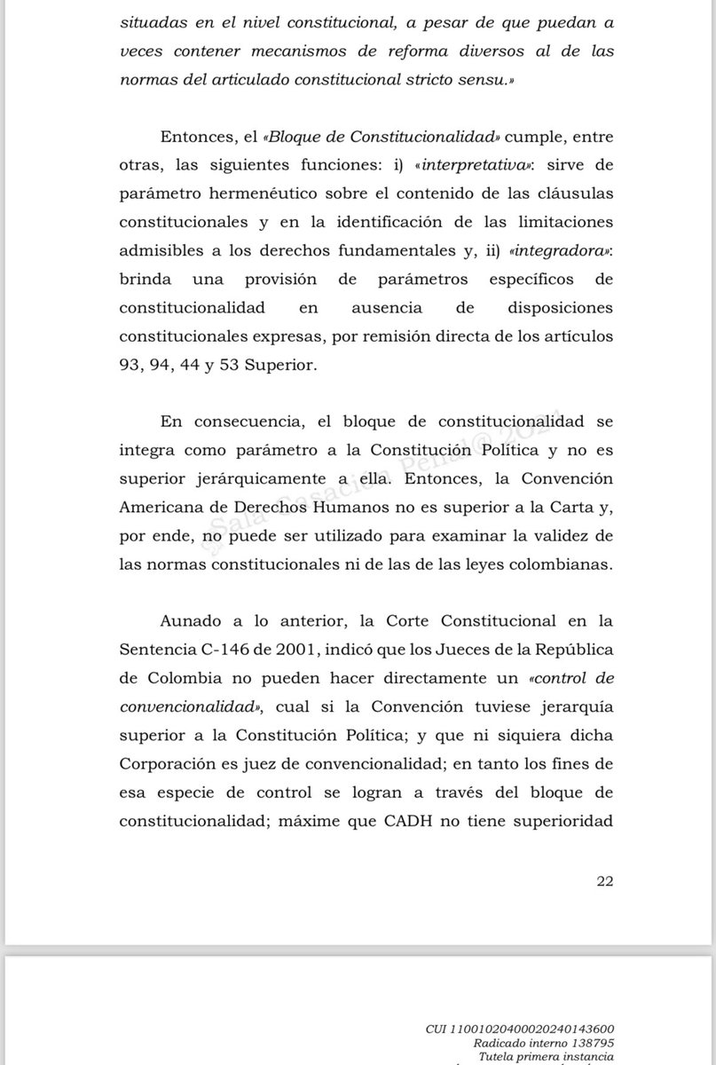 NABM__'s tweet photo. Este es el fallo más anticonvencional que yo he visto JAMÁS EN MI VIDA ESTA COMPLETAMENTE DESACERTADO, SI EL CONTROL DE CONVENCIONALIDAD NO SIRVE PARA NADA ENTONCES RETIRÉMONOS DE LA CADH “La Convención Americana de Derechos Humanos no es superior a la Carta y, por ende, https://t.co/J04sE842yt