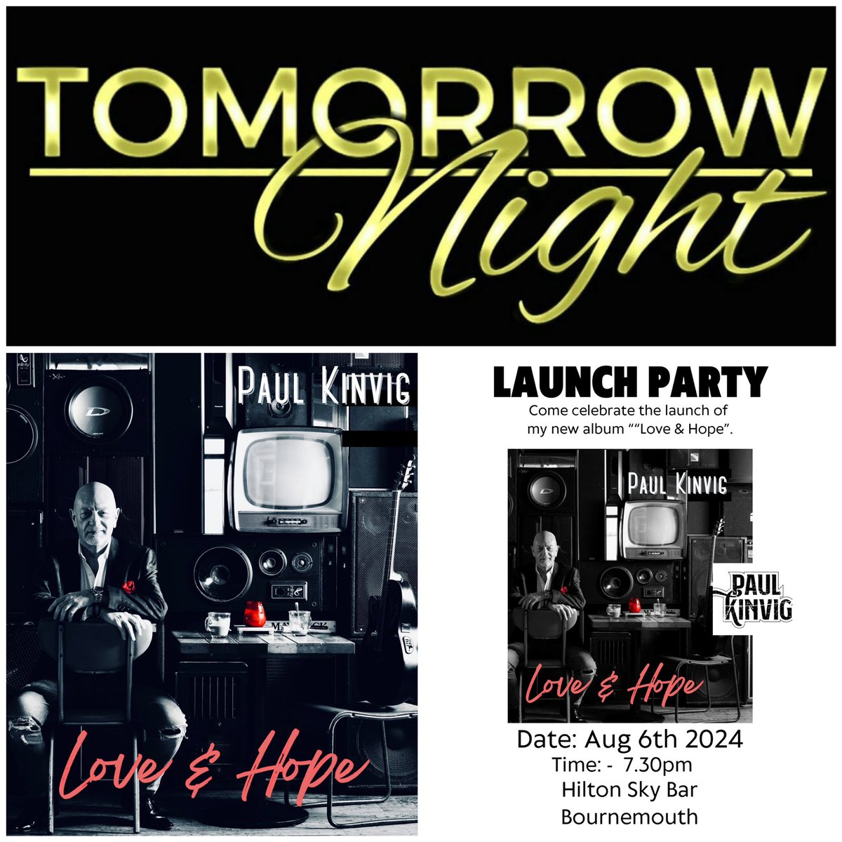 Paul Kinvig (@kinners247) on Twitter photo So tomorrow night sees the launch of my new album at <a href="/hiltonbmouth/">Hilton Bournemouth</a> - if you fancy checking it out here’s the link eventbrite.co.uk/e/love-hope-al… #nervous #excited #originalmusic #bournemouth So tomorrow night sees the launch of my new album at <a href="/hiltonbmouth/">Hilton Bournemouth</a> - if you fancy checking it out here’s the link eventbrite.co.uk/e/love-hope-al… #nervous #excited #originalmusic #bournemouth