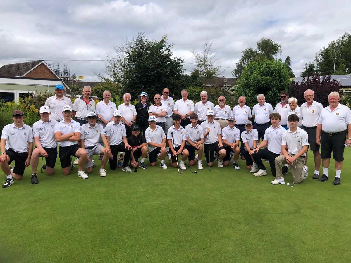 NCGU1908's tweet image. The NCGU County Junior Boys played their annual four-ball better ball match against the Senior Norfolk Past Captains at Eaton Golf Club today. The match ended in an honorable draw, with everyone enjoying a highly competitive game. Many thanks to @EatonGolf