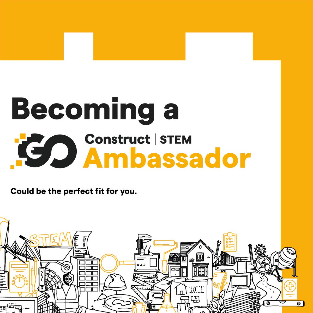 GoConstructUK's tweet photo. Inspire the next generation to consider a career in construction 🙌 
Join a Go Construct STEM Ambassador programme webinar – the next 60-minute session is on 20 August.
Get a guide to registering as an Ambassador and the chance to sign-up 📝 
🔗 https://t.co/JAyfmIEbZo
#STEM https://t.co/ea833hdzzr