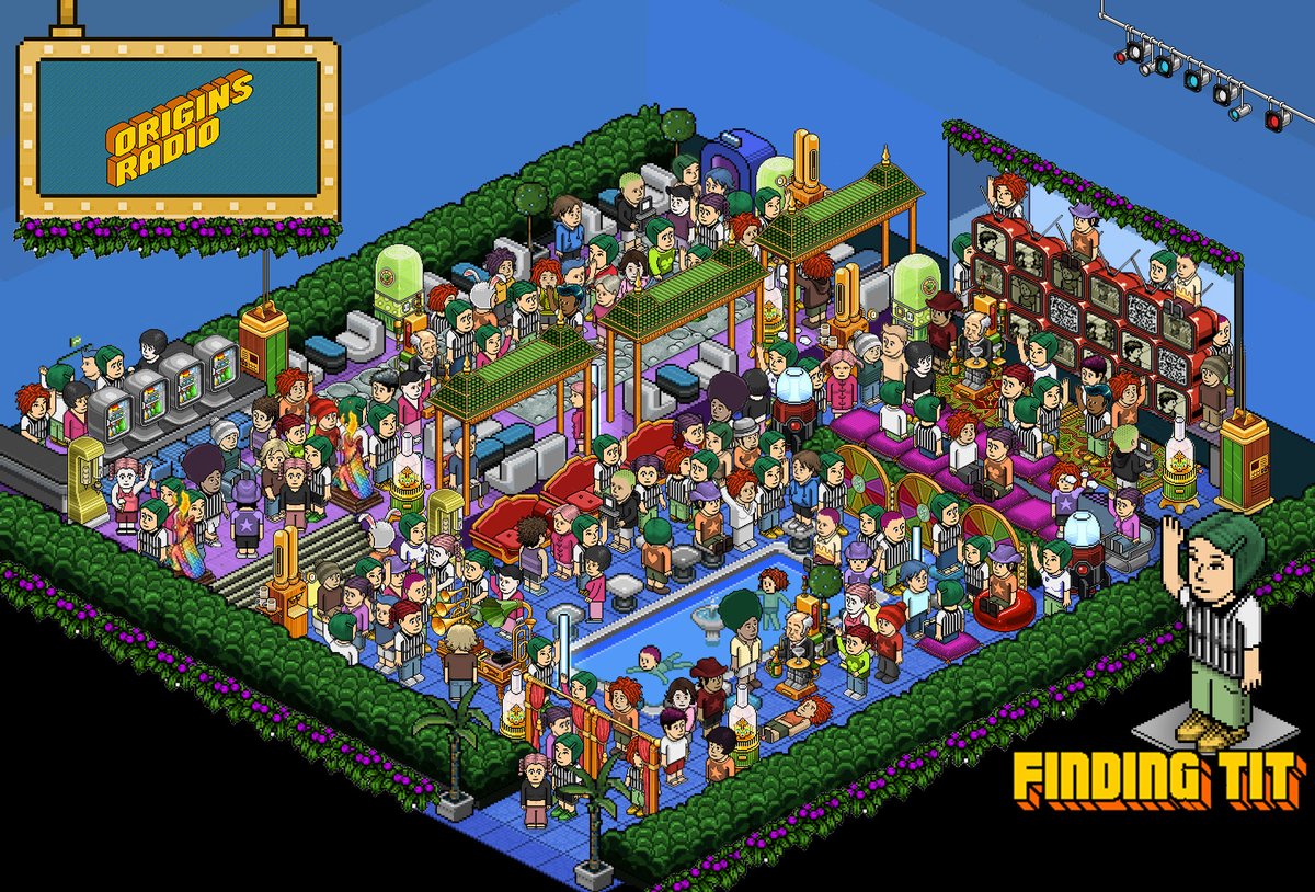 Special Treat... Finding Tit <a href="/titorigins/">capio</a> <a href="/HabboOriginsFM/">Origins Radio</a> 

-Tit is instantly recognisable and has her striking green hair, stripy sports T-shirt, Green trousers &amp; yellow sports shoes on

-Tit is waving at you

There is only ONE Tit..... Can you fnd her?