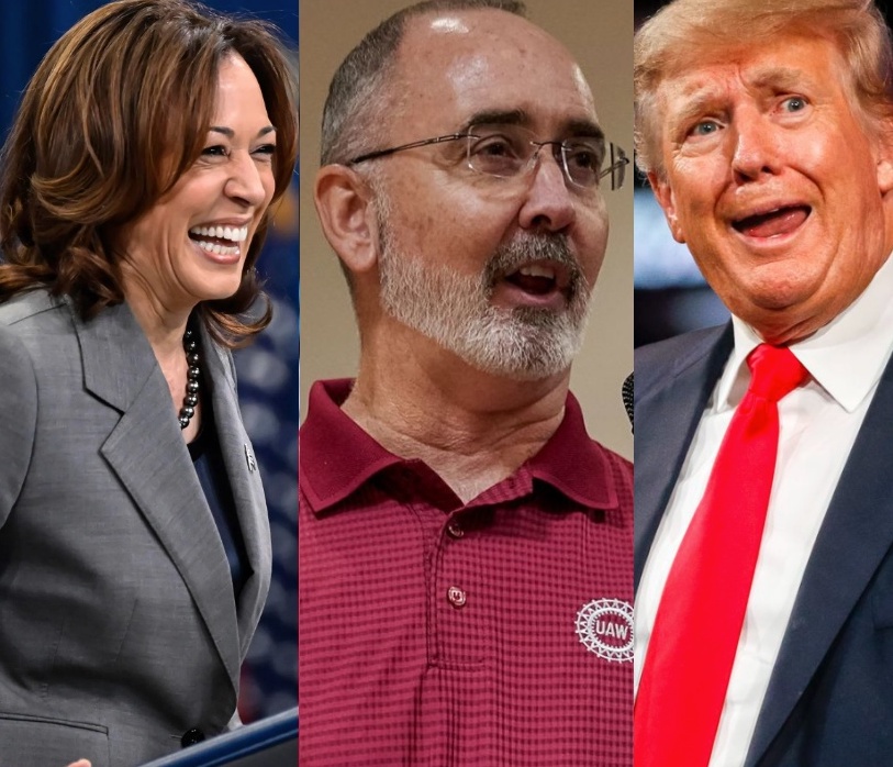 OccupyDemocrats's tweet image. BREAKING: United Auto Workers union leader Shawn Fain annihilates Donald Trump for being "all talk" when claiming to care about workers — and then lavishes Kamala Harris with praise for her real support.

This is absolutely brutal...

"The thing we've done most of all in any…