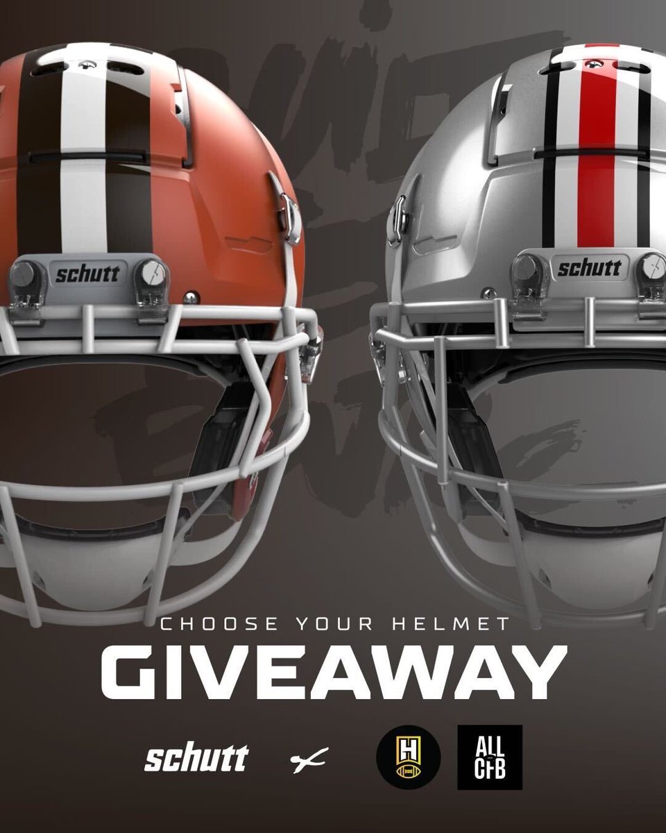 Schutt Sports (@schuttsports) on Twitter photo Your favorite teamโs helmet giveaway๐
1๏ธโฃ Follow <a href="/schuttsports/">Schutt Sports</a> <a href="/HeismansIG/">Heismans</a> <a href="/allcfbIG/">All College Football</a>
2๏ธโฃ RT this post
The winner will receive their favorite teamโs helmet (College or Pro helmet). They will be contacted via DM by <a href="/schuttsports/">Schutt Sports</a> on 8/16. Beware of fake accounts & good luck! Your favorite teamโs helmet giveaway๐
1๏ธโฃ Follow <a href="/schuttsports/">Schutt Sports</a> <a href="/HeismansIG/">Heismans</a> <a href="/allcfbIG/">All College Football</a>
2๏ธโฃ RT this post
The winner will receive their favorite teamโs helmet (College or Pro helmet). They will be contacted via DM by <a href="/schuttsports/">Schutt Sports</a> on 8/16. Beware of fake accounts & good luck!