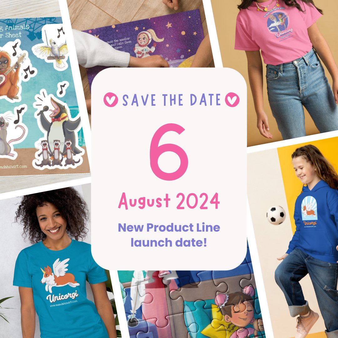 MandahSwift's tweet photo. Julie Rico &amp; I are launching the first product line in the “God said…” Childrens book series

Save the date ✨Tuesday, August 6th✨

Sign up &amp; receive promo code for 10% off (good from 8/6 - 8/11) as a thank you for supporting our product launch 😊

https://t.co/591pWAMv1P https://t.co/psVlDjrG8w