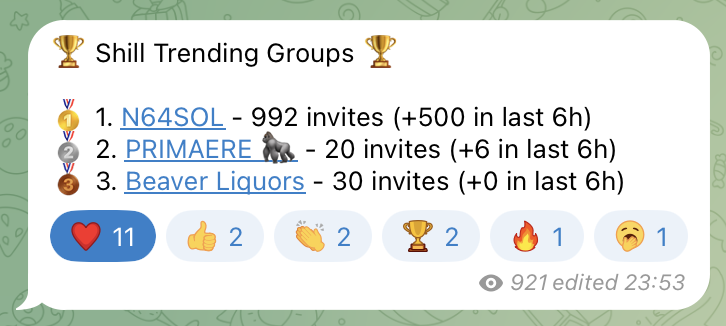 ReinBotREF's tweet photo. We have developed a referral bot for crypto projects on Telegram

More than 77sol have already been distributed to the winners

Both project devs and referral contest participants win

Find projects that use our bot in the ShillTrending channel on Telegram

#solana #memecoin https://t.co/MFPvbIeUgL