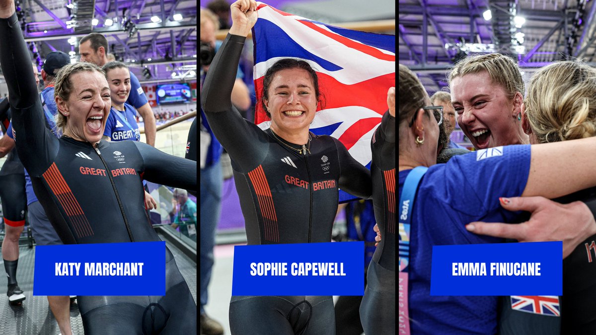 Katy Marchant. Sophie Capewell. Emma Finucane.

Remember their names.

#Paris2024 | #CyclingTrack