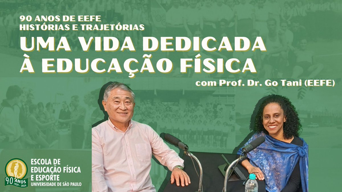 Nesta semana, nossa Escola celebra nove décadas desde sua aula inaugural!Por isso, neste episódio especial recebemos o Professor Doutor Go Tani, um dos docentes mais antigos da casa e figura de destaque na área de Educação Física e Esporte. Confira: eefe.usp.br/90anos