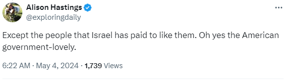 StopAntisemites's tweet photo. Ladies, we trust OB/GYNs to care for us and our newborns without any concerns of bias or discrimination, right?

Sadly, that can't be said of Dr. Alison Hastings of @SutterHealth, who spends much of time spewing hatred towards the Jewish community. 

Dr. Alison Hastings:
- claims Zionists (95%+ of Jews globally) are trying to dominate the globe
- defends the 10/7 atrocities of Hamas
- spreads antisemitic tropes of Jews controlling the U.S. government

Continued.