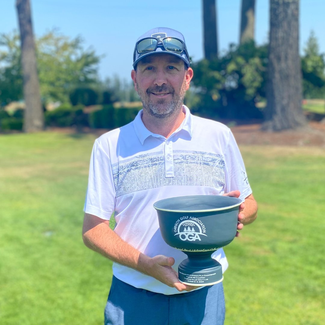 OregonGA's tweet image. Congratulations to Cole Rueck, Matt Hartley, and Ryan Welborn for their victories in the 72nd Oregon Men's Stroke Play Championship! Thank you to all competitors, volunteers, and Emerald Valley Golf Club for hosting a terrific event.

Results: hubs.li/Q02K58Nb0