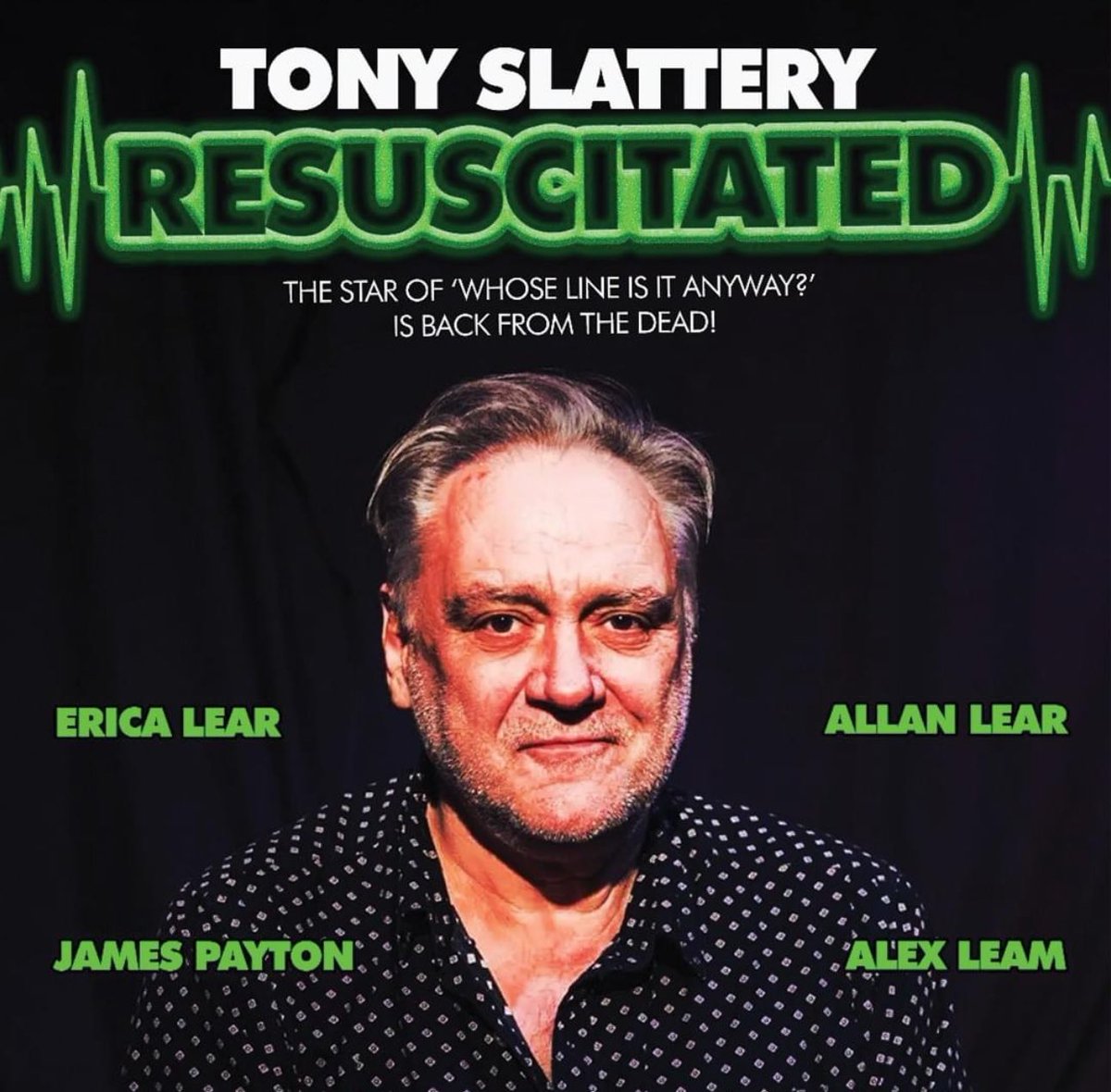 🟣ANNOUNCEMENT: Tony Slattery will be hitting the stage at The Citadel Theatre Sunday 2nd March with a special line up of guest including, Erica Lear, Allan Lear, James Payton &amp; Alex Leam

Don't miss a night of comedy &amp; laughs 
Tickets on sale NOW - tinyurl.com/ydu5b4xr