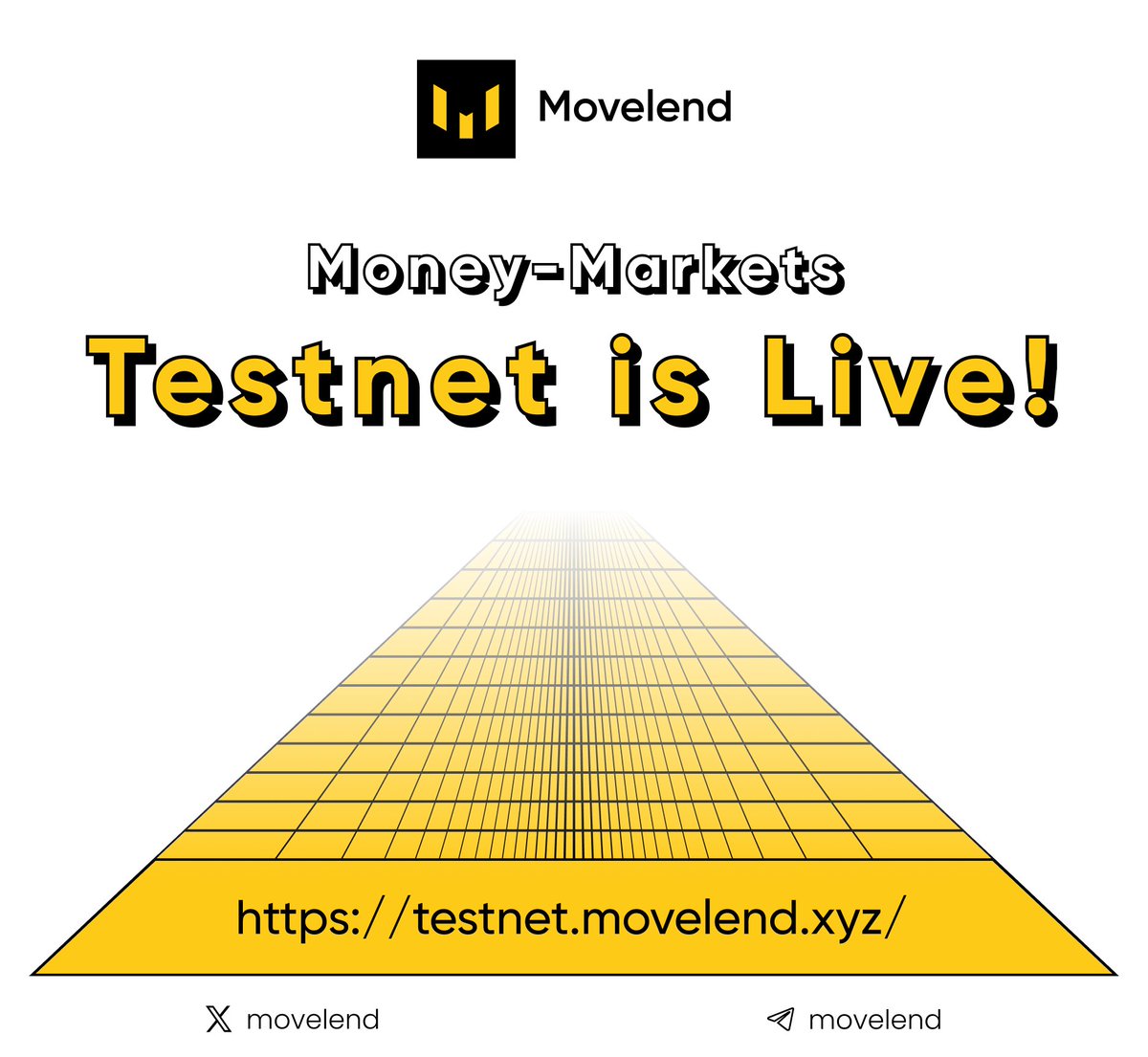 movelend's tweet image. 1/ 📢 Big news! The Movelend Money Markets Testnet is LIVE! 

Movelend is a liquidity portal on the @movementlabsxyz with yield aggregator.

Try it here: testnet.movelend.xyz