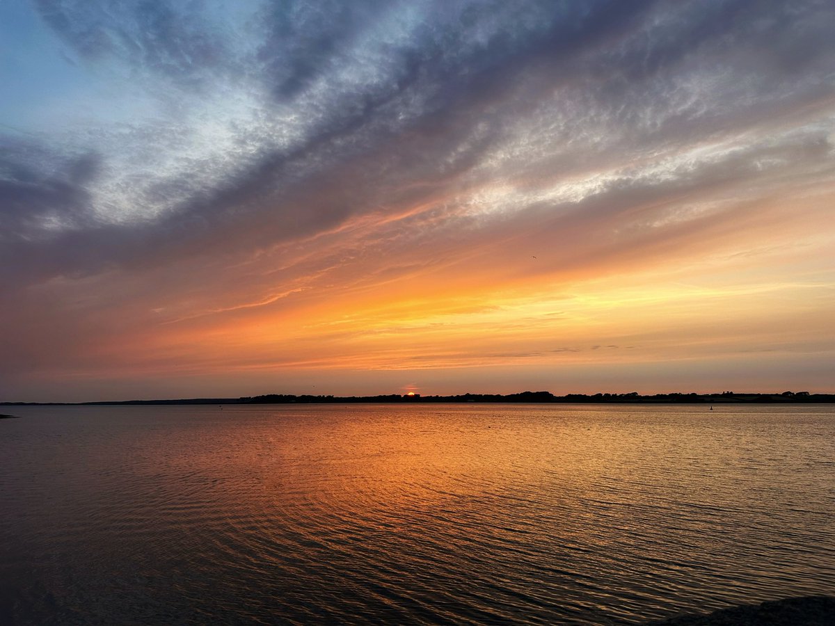 Sunset across Caernarfon