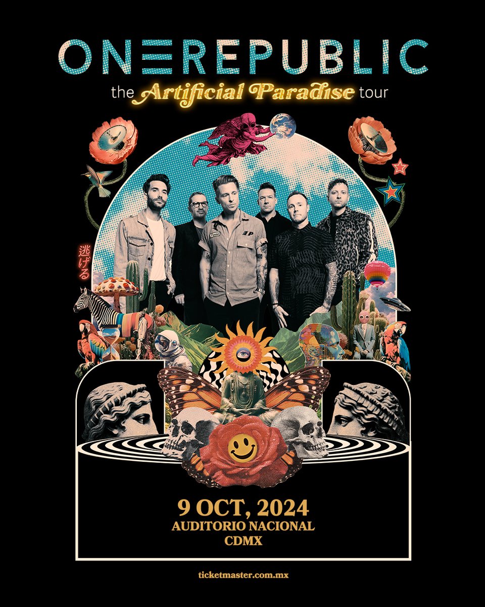OneRepublic's tweet photo. Mexico City! 🇲🇽 We're so excited to be coming back this October at Auditorio Nacional. Tickets go on sale Aug. 10 at 11am local. See you there!

https://t.co/uwLKcHEjYK https://t.co/9vlSH3F9Nq