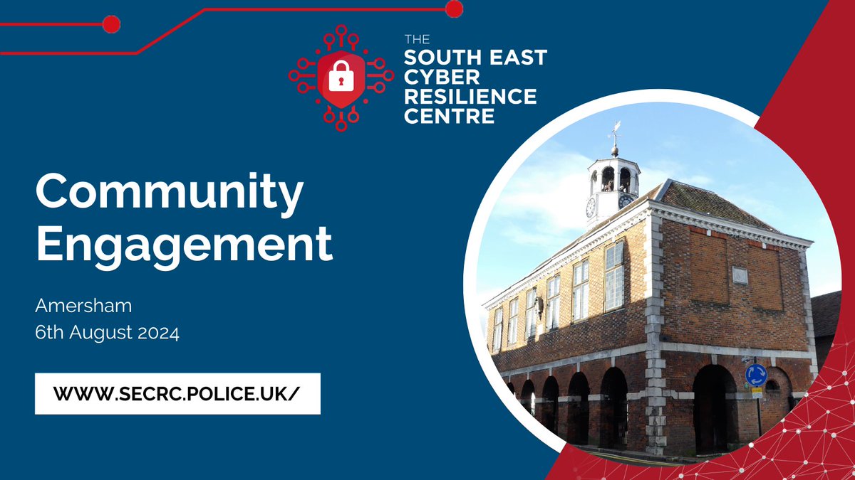 The South East Cyber Resilience Centre (@crcsoutheast) on Twitter photo 👋Calling all #Amersham businesses 👋
As part of our community engagement programme, SECRC Director Patrick Milford and PC Peter Lathwell of <a href="/ThamesVP/">Thames Valley Police</a> will be visiting local businesses to raise awareness of the risks of online crime & how it affects high street businesses. 👋Calling all #Amersham businesses 👋
As part of our community engagement programme, SECRC Director Patrick Milford and PC Peter Lathwell of <a href="/ThamesVP/">Thames Valley Police</a> will be visiting local businesses to raise awareness of the risks of online crime & how it affects high street businesses.