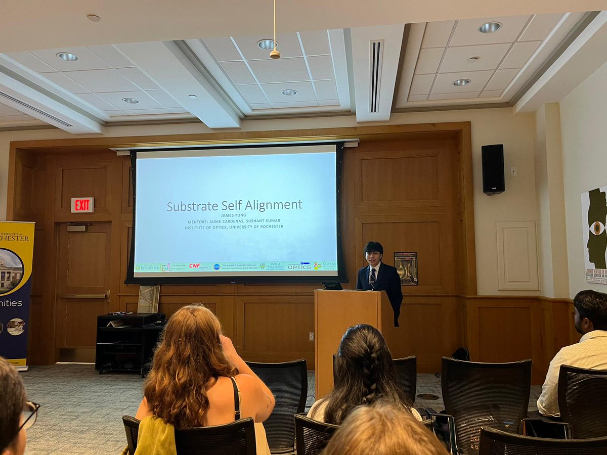cardenas_lab's tweet photo. 08/02/2024
Our group's REUs James and Emily gave wonderful presentations to cap off a great summer. @RochesterOptics @UofR https://t.co/kOa4T0LRWA