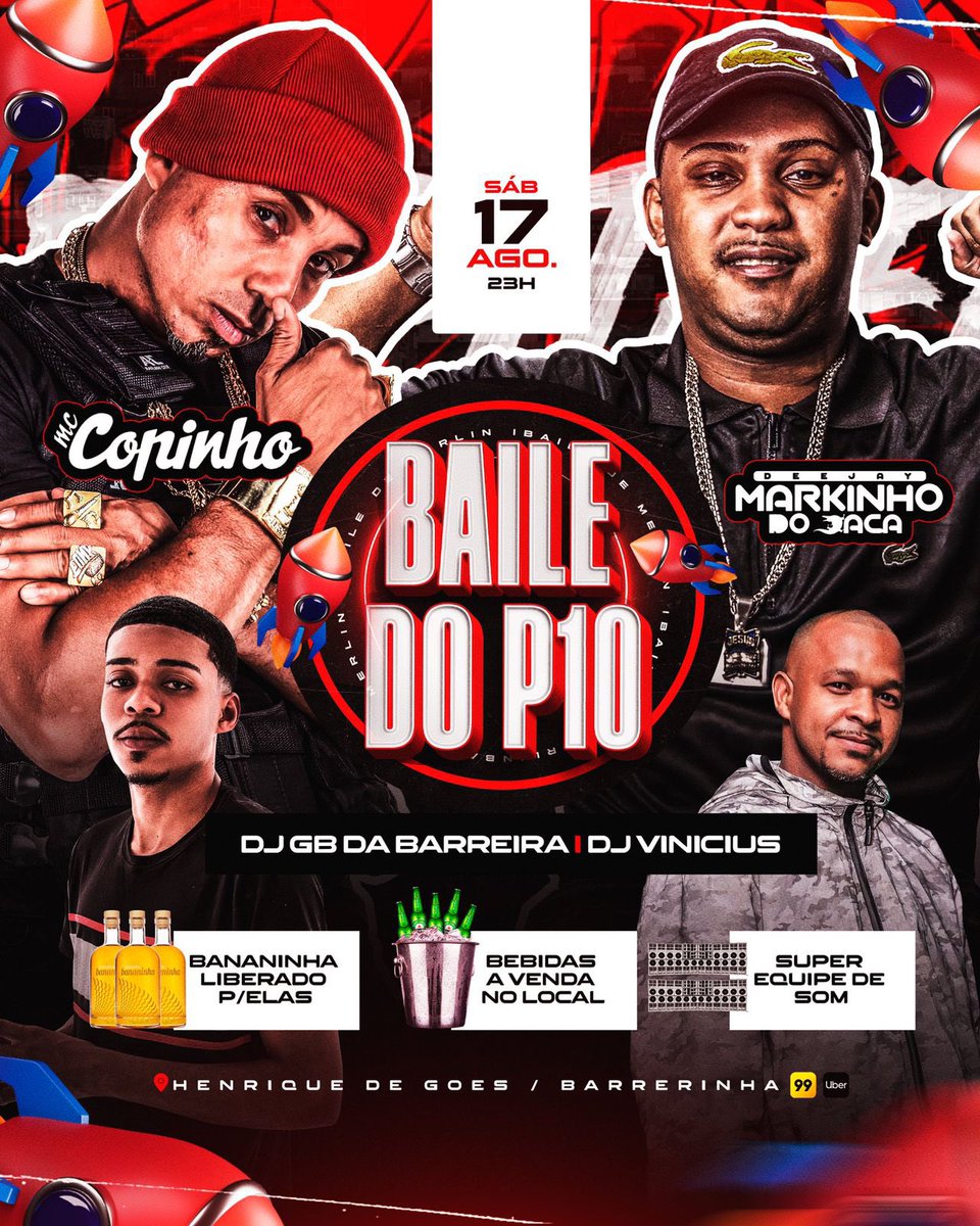 BailedoP10's tweet photo. SÓ PRA LEMBRAR QUE DIA 17 TEM #BAILEDOP10 E DJ MARKINHO DO 🐊 JÁ CONFIRMOU PRESENÇA ‼️ https://t.co/K7rRWs7y7P