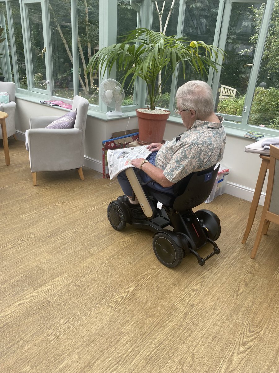 John enjoying the nice weather!