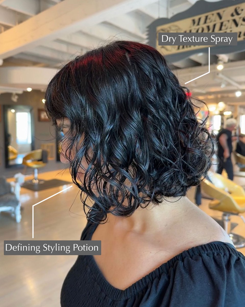 ECRUNewYork's tweet image. Curly bob😍 @littlemisshairartist at @lambsandwolves used Defining Styling Potion to shape and define curls and Dry Texture Spray for added volume. 
#curlyhairstyle #definedcurls #hydratedcurls #curlyhairproducts #hairvolume #ecrunewyork
