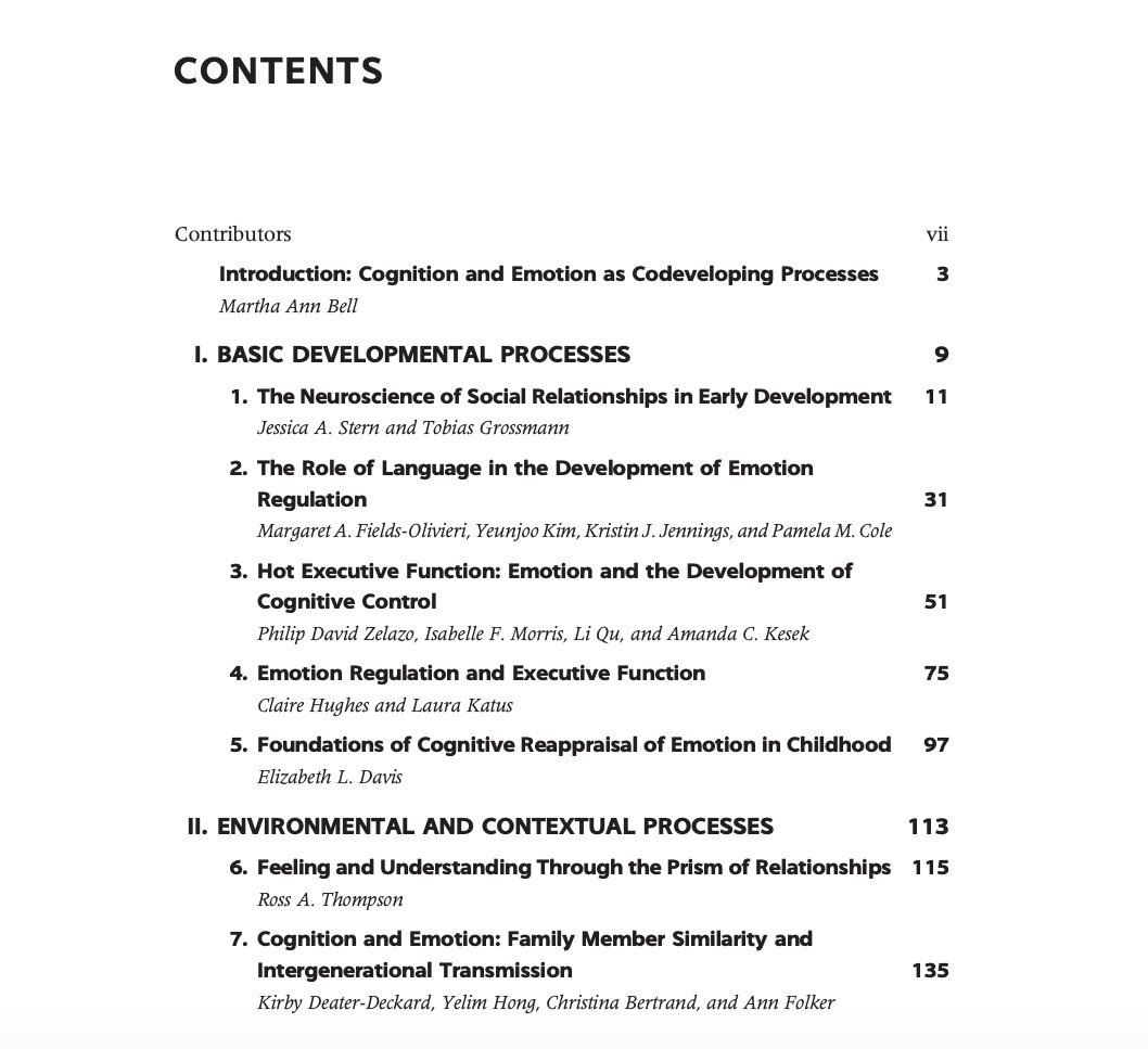 Looking for up-to-date readings for your developmental psych class? Check out the *new* edition of "Child Development at the Intersection of Emotion &amp; Cognition"! <a href="/APA_Books/">APA Books</a>🔖 
We kick off Chapter 1 with new findings in early childhood brain development: doi.org/10.1037/000040…