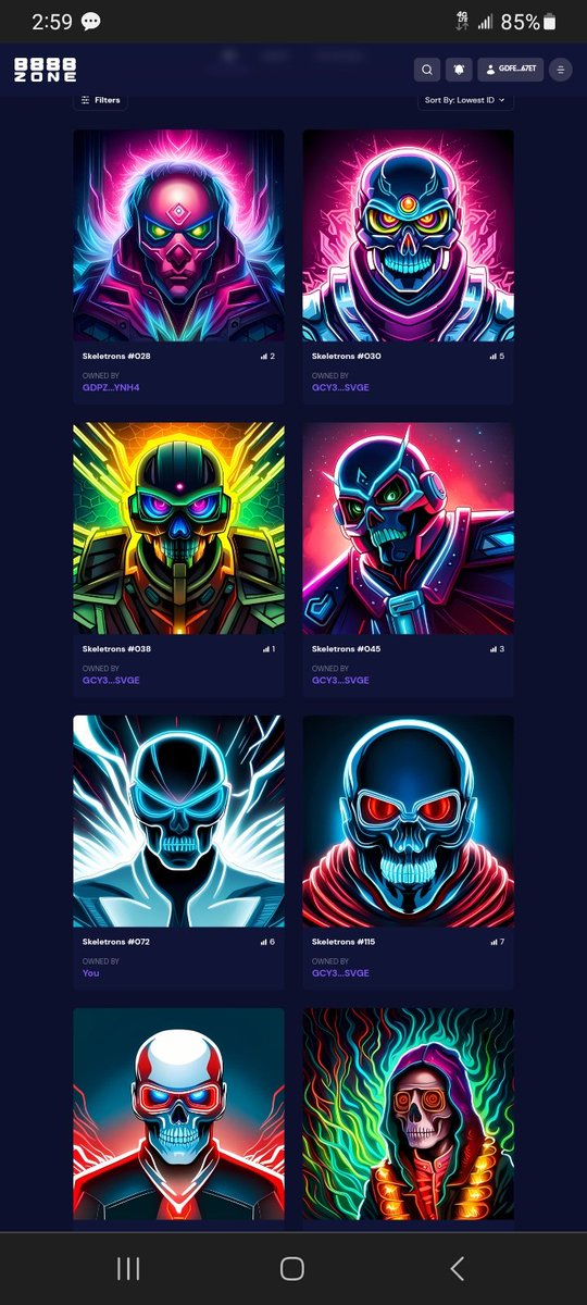 STELLARSKULL's tweet photo. Sir Dark's Skeletron Mint (free sticker mint for the next 24hrs) has begun!
#stellar #NFT #8888ZONE #skeletrons #soroban https://t.co/yAuO1qmLni