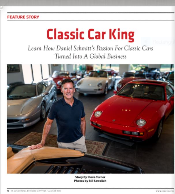 StLouisPR's tweet image. Our @steveturnerpr secured this byline feature on Dan Schmitt and his amazing story in classic cars biz in new Small Biz Monthly. Great photos. sbmon.com #classiccars #danschmitt #stlouis #smallbusiness #pr #publicrelations #branding #featurewriting #solomonturnerpr