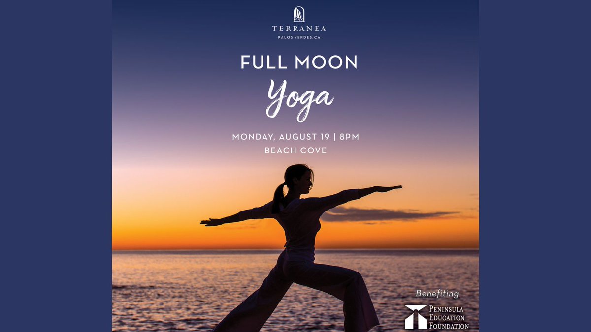 Pen Ed Foundation (@penedfoundation) on Twitter photo Join us for Full Moon Yoga <a href="/TerraneaResort/">Terranea Resort</a> on Mon, Aug 19 at 8 pm. Register in advance at bit.ly/4fz7CED. All yoga levels are welcome. Bring your own yoga mat! 🧘♀️✨ #FullMoonYoga #PEF Join us for Full Moon Yoga <a href="/TerraneaResort/">Terranea Resort</a> on Mon, Aug 19 at 8 pm. Register in advance at bit.ly/4fz7CED. All yoga levels are welcome. Bring your own yoga mat! 🧘♀️✨ #FullMoonYoga #PEF