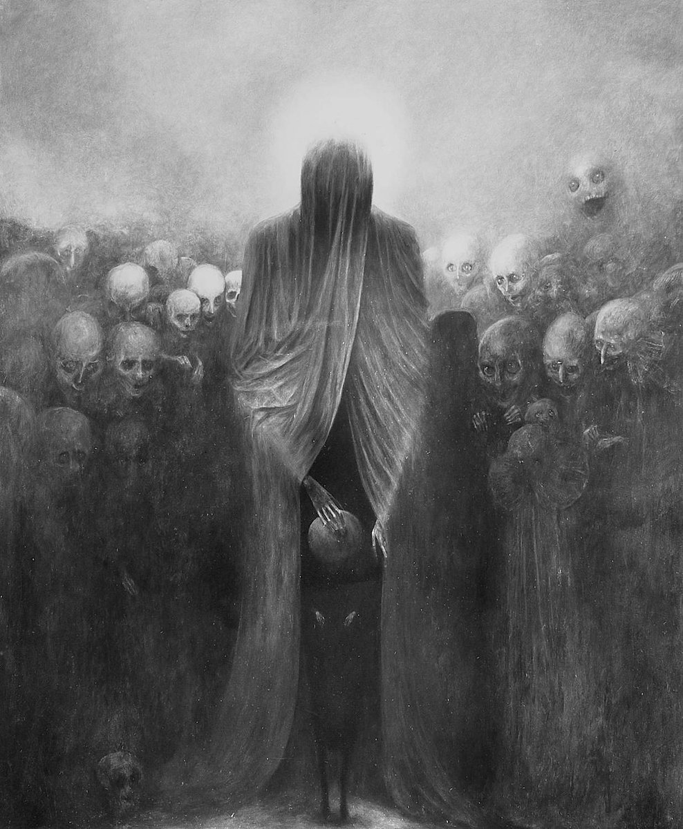 ArtofBeksinski's tweet photo. 1973 #painting #Beksinski #PolishMastersofArt https://t.co/FFqmyyfmVL
