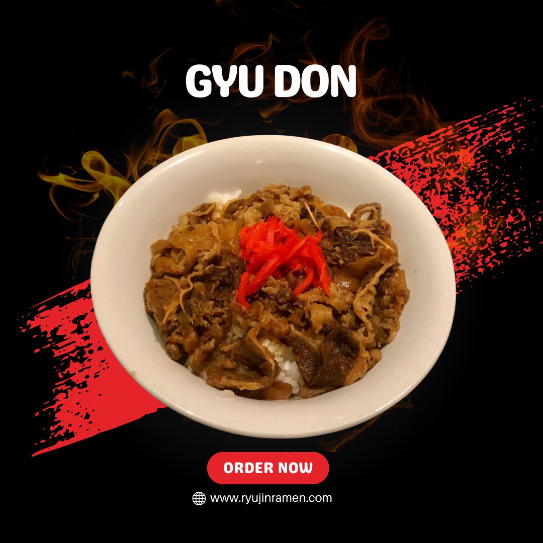 ryujin_ramen's tweet photo. A classic Japanese dish, our Gyu Don is hearty, delicious, and satisfying 🍛👌

Order online now at https://t.co/wo0Nb9EIkh

#ryujin #sacramento #Sacramento365 #ComfortFood #RyujinFlavors https://t.co/0tu9ueC4Qe