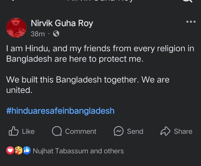 Jasin710's tweet photo. Building a happy nation

#UnityInDiversity 
#WeAreAgainstCommunalViolance
#NoToCommunalViolence
#StandingUnited
#BangladeshagainstcommunialRiot
#StudentsWithHindus
#BangladeshWithHindus https://t.co/txAZivUM18