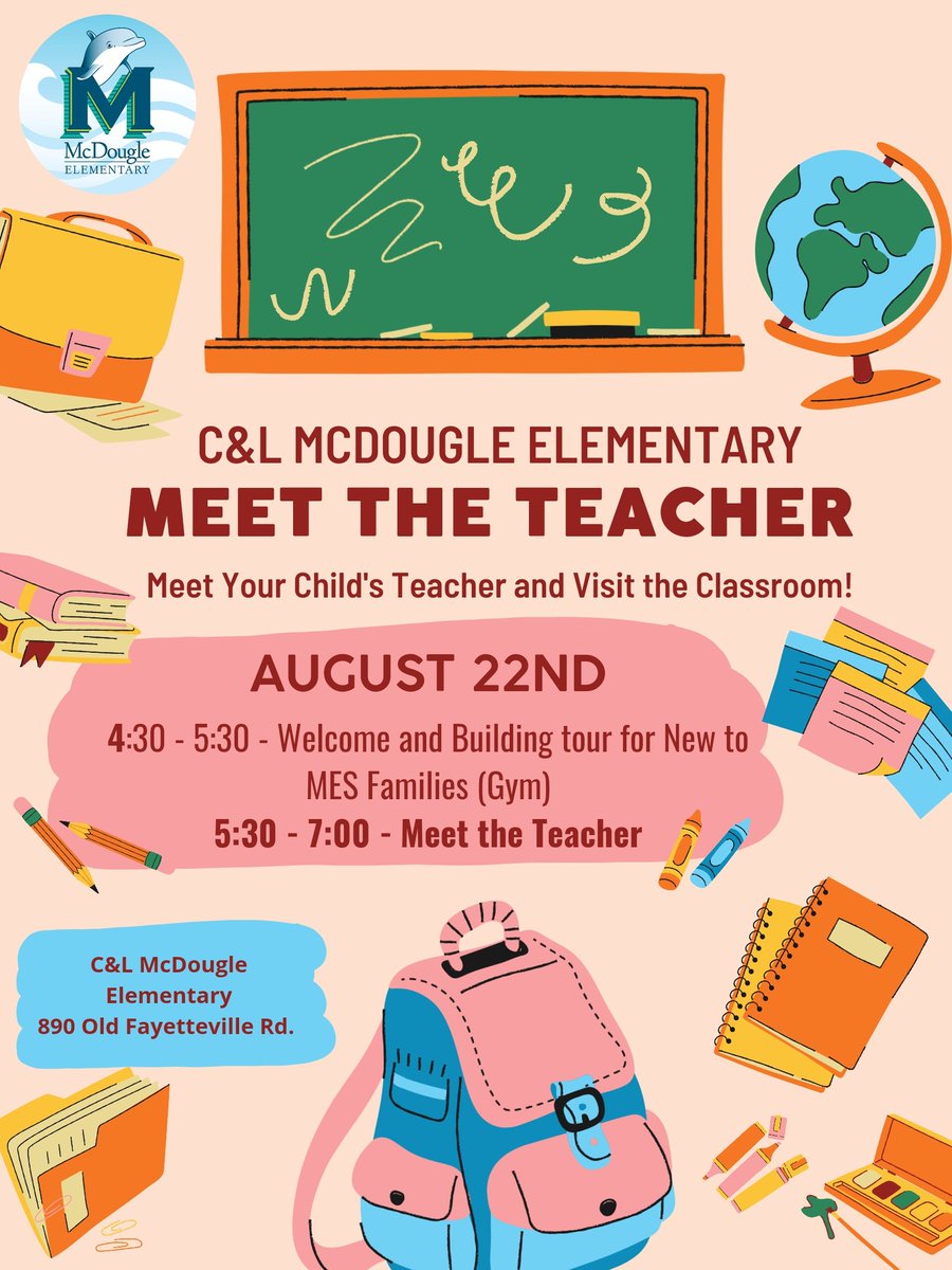 McDougle Elementary (@mcdouglees) on Twitter photo Save this very important date, Dolphins. ππ¬π
<a href="/PrincipalKJones/">Kirtisha Jones</a> <a href="/KoMcGov/">Katy McGovern</a> <a href="/chccs/">Chapel Hill-Carrboro City Schools</a> Save this very important date, Dolphins. ππ¬π
<a href="/PrincipalKJones/">Kirtisha Jones</a> <a href="/KoMcGov/">Katy McGovern</a> <a href="/chccs/">Chapel Hill-Carrboro City Schools</a>