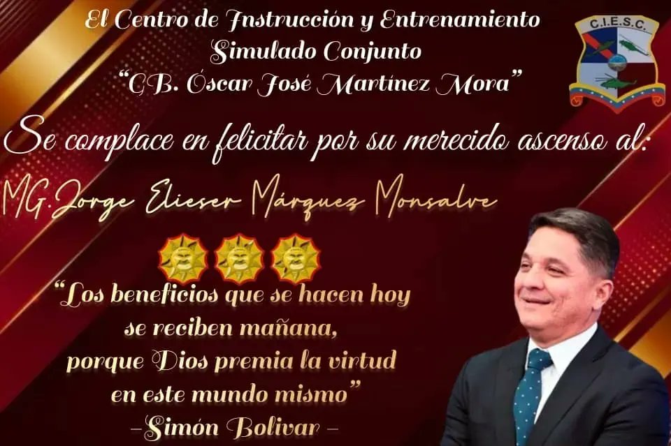 ciesc_ve's tweet photo. 🎉 #Felicitaciones ll el @ciesc_ve, se complace en felicitar a nuestros Mayores Generales y Almirantes por su merecido ascenso. https://t.co/BYE2nGdfDA